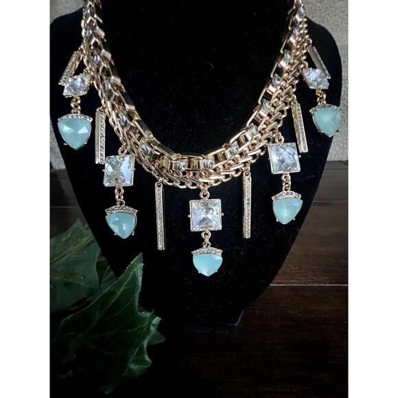 Vtg Lia Sophia 16" Victorian chocker statement necklace - Picture 4 of 5